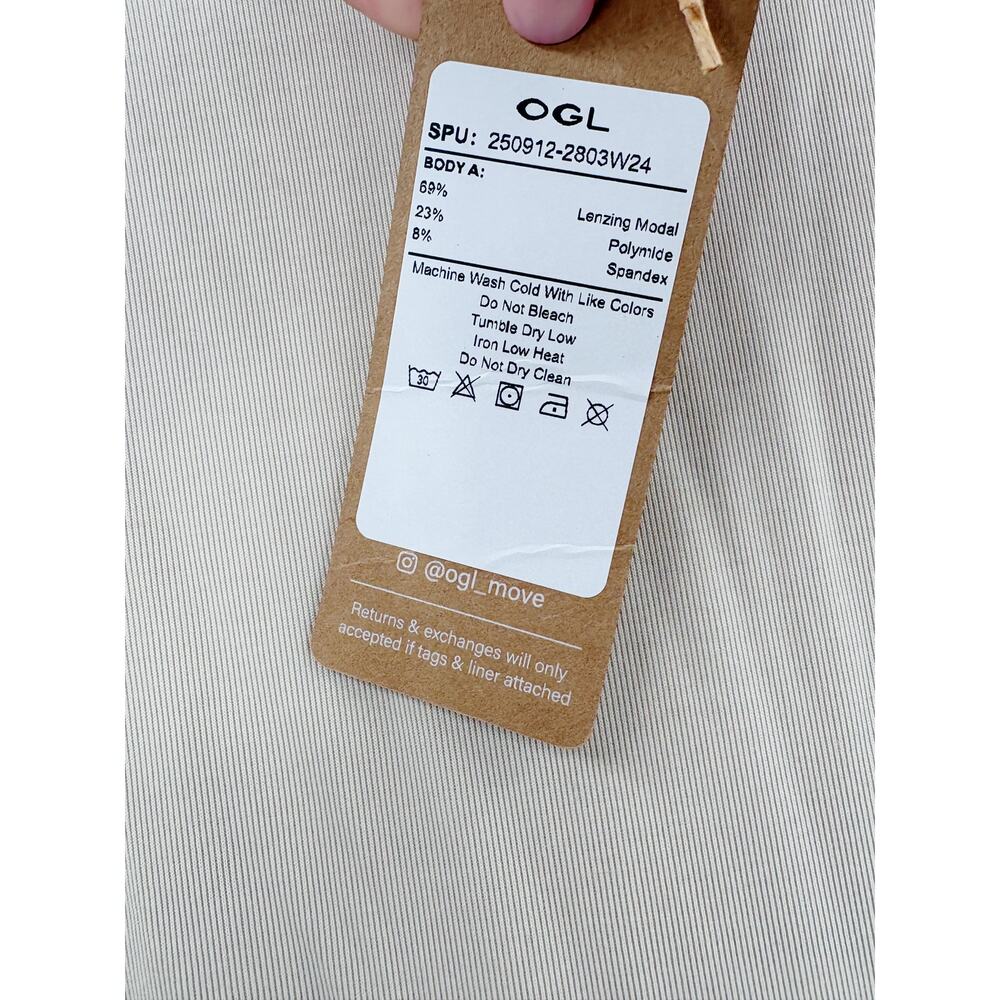 OGL Top Size M NEW Sandwashed Effortless Boatneck Batwing Sleeve Cream Ruches - Picture 6 of 14